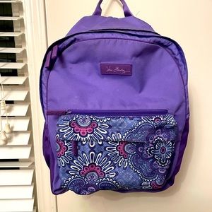 Purple Floral Vera Bradley Backpack